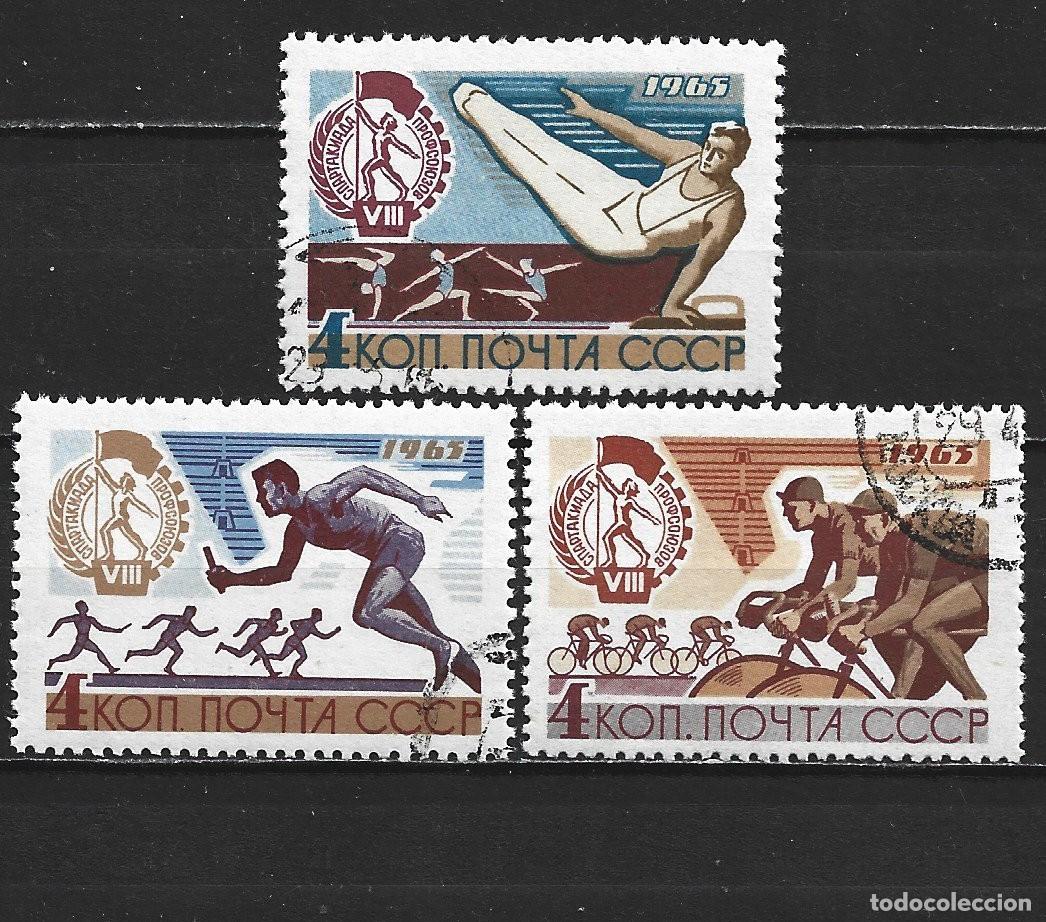 Sellos: RUSIA YVERT NUM. 2996/2998 SERIE COMPLETA USADA