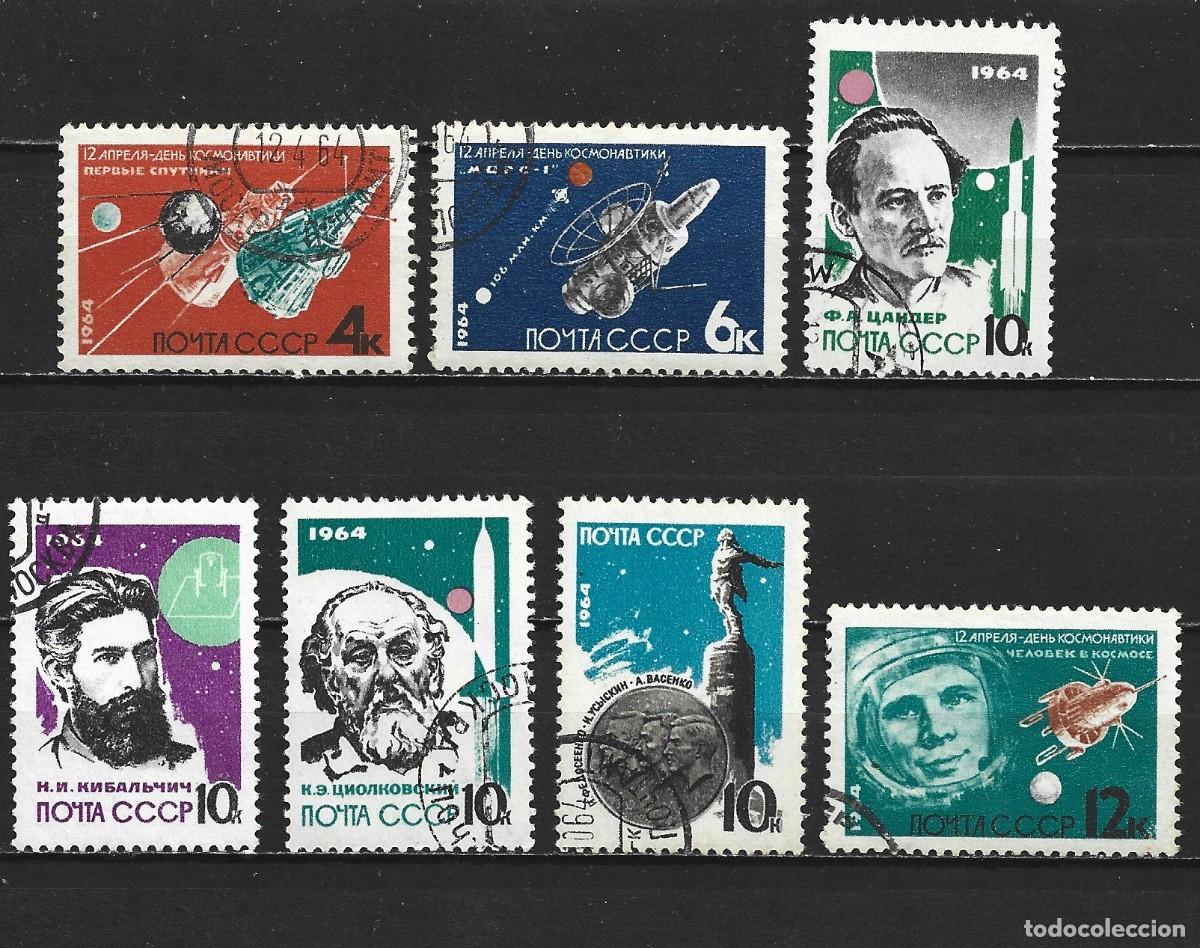 Sellos: RUSIA YVERT NUM. 2802/2808 SERIE COMPLETA USADA