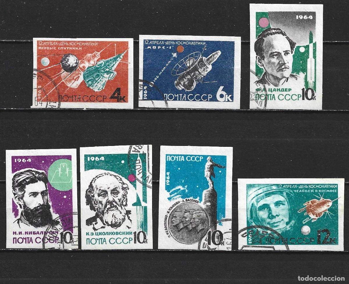 Sellos: RUSIA YVERT NUM. 2802/2808 SERIE COMPLETA USADA SIN DENTAR