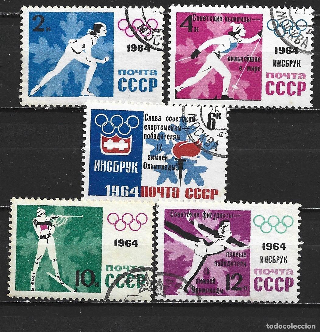 Sellos: RUSIA YVERT NUM. 2772/2776 SERIE COMPLETA USADA