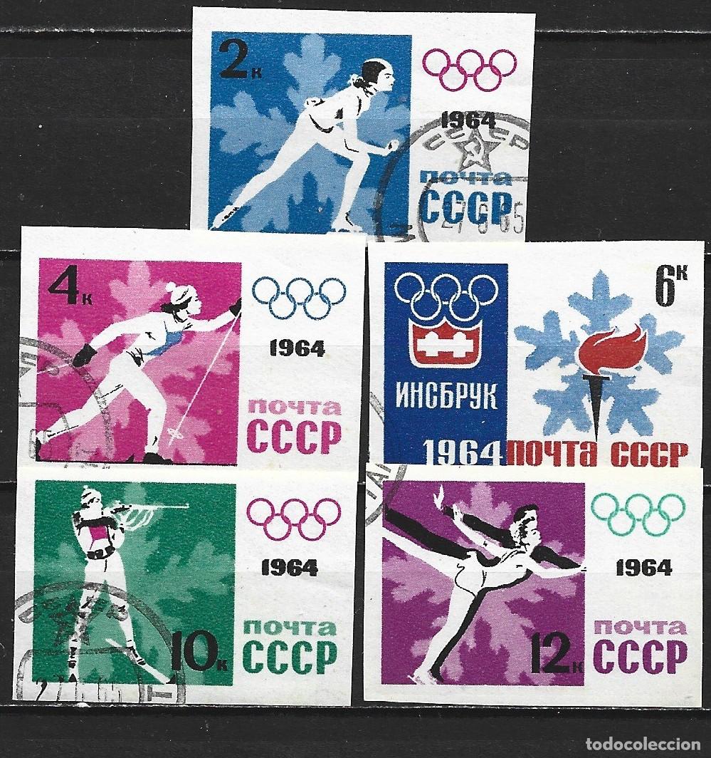 Sellos: RUSIA YVERT NUM. 2772/2776 SERIE COMPLETA USADA SIN DENTAR