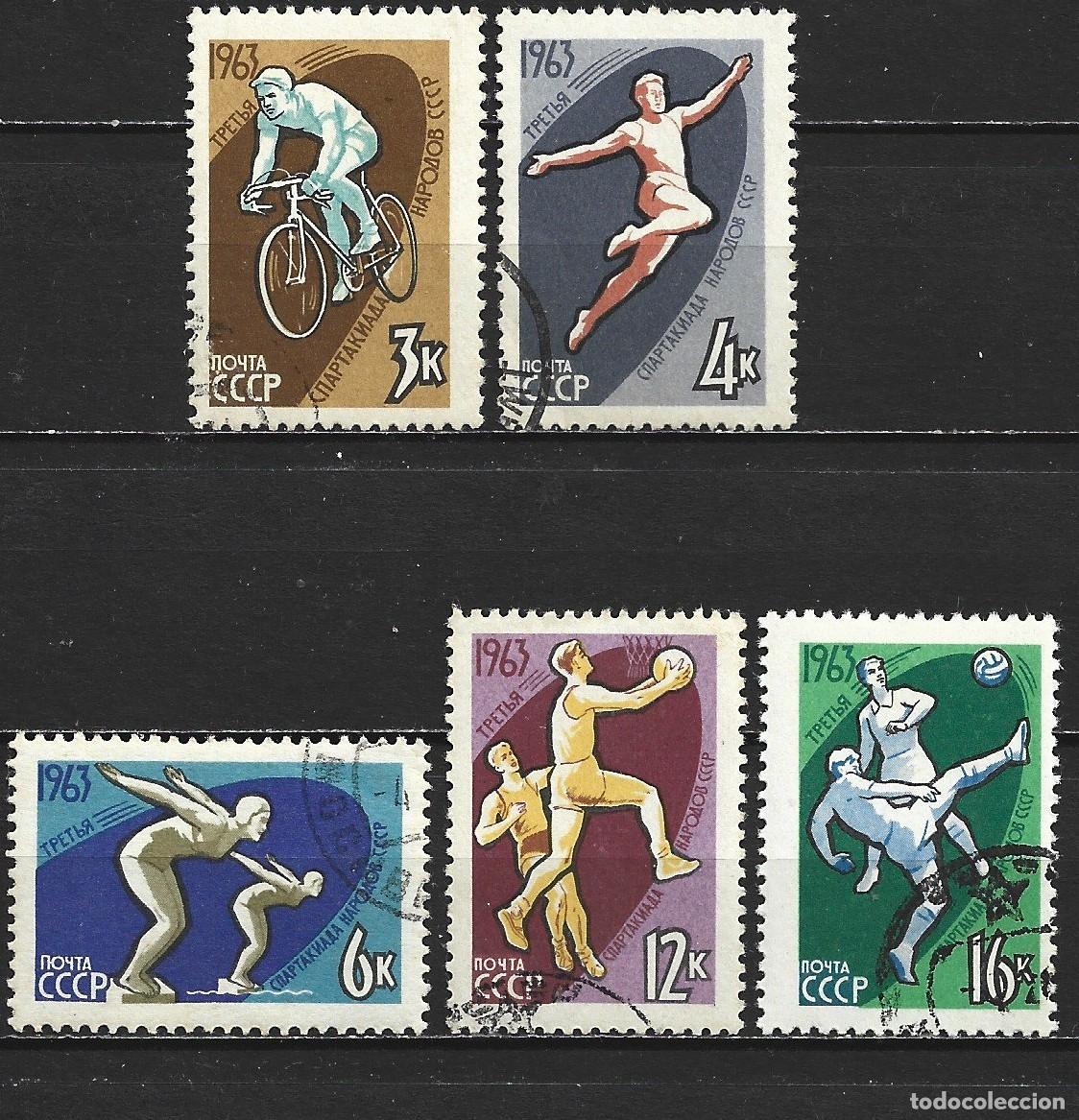 Sellos: RUSIA YVERT NUM. 2684/2688 SERIE COMPLETA USADA