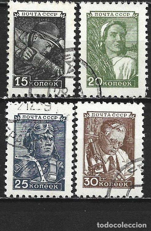 Sellos: RUSIA YVERT NUM. 1326/1329 USADOS