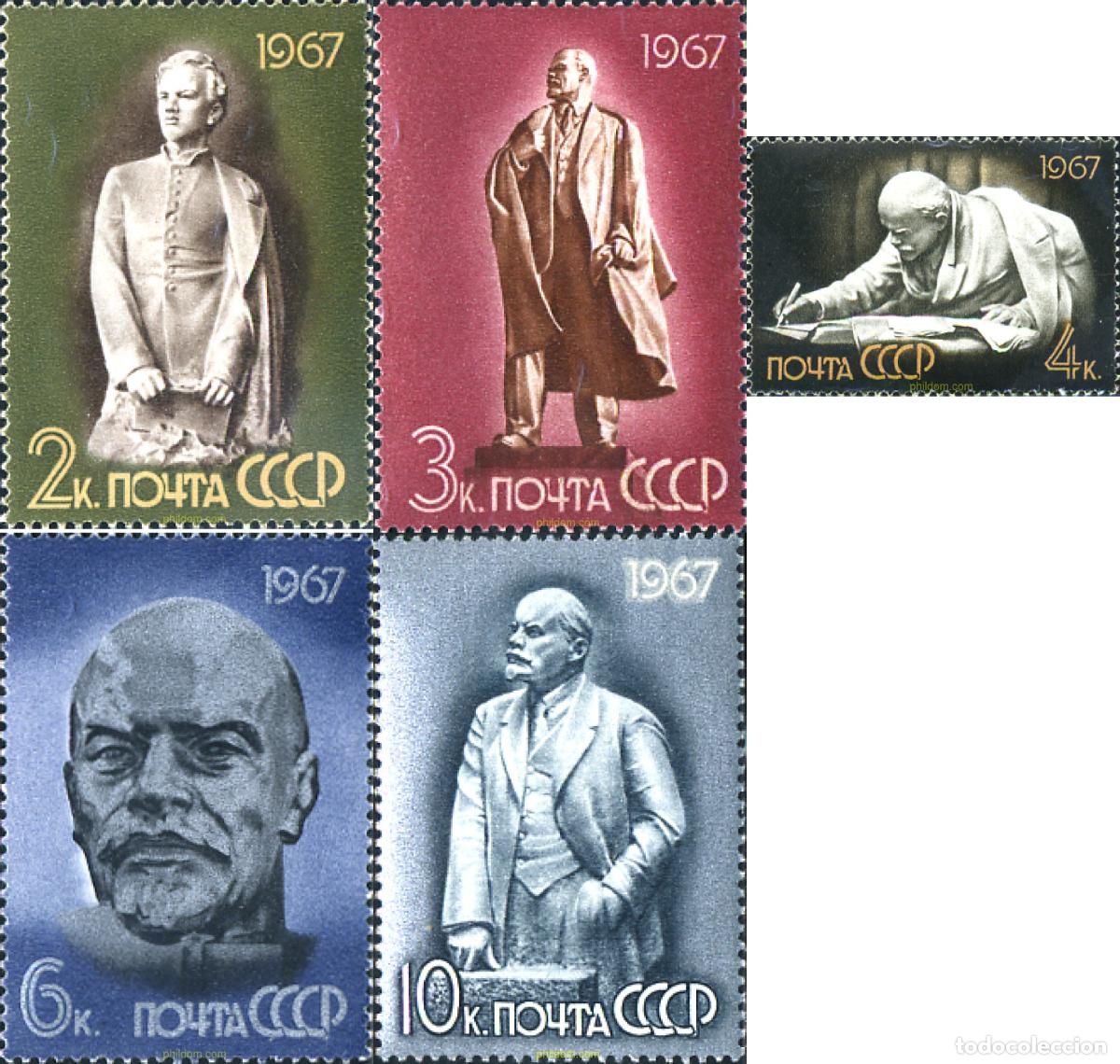 Sellos: 269917 MNH UNION SOVIETICA 1967 97&ordm; ANIVERSARIO DEL NACIMIENTO DE LENIN
