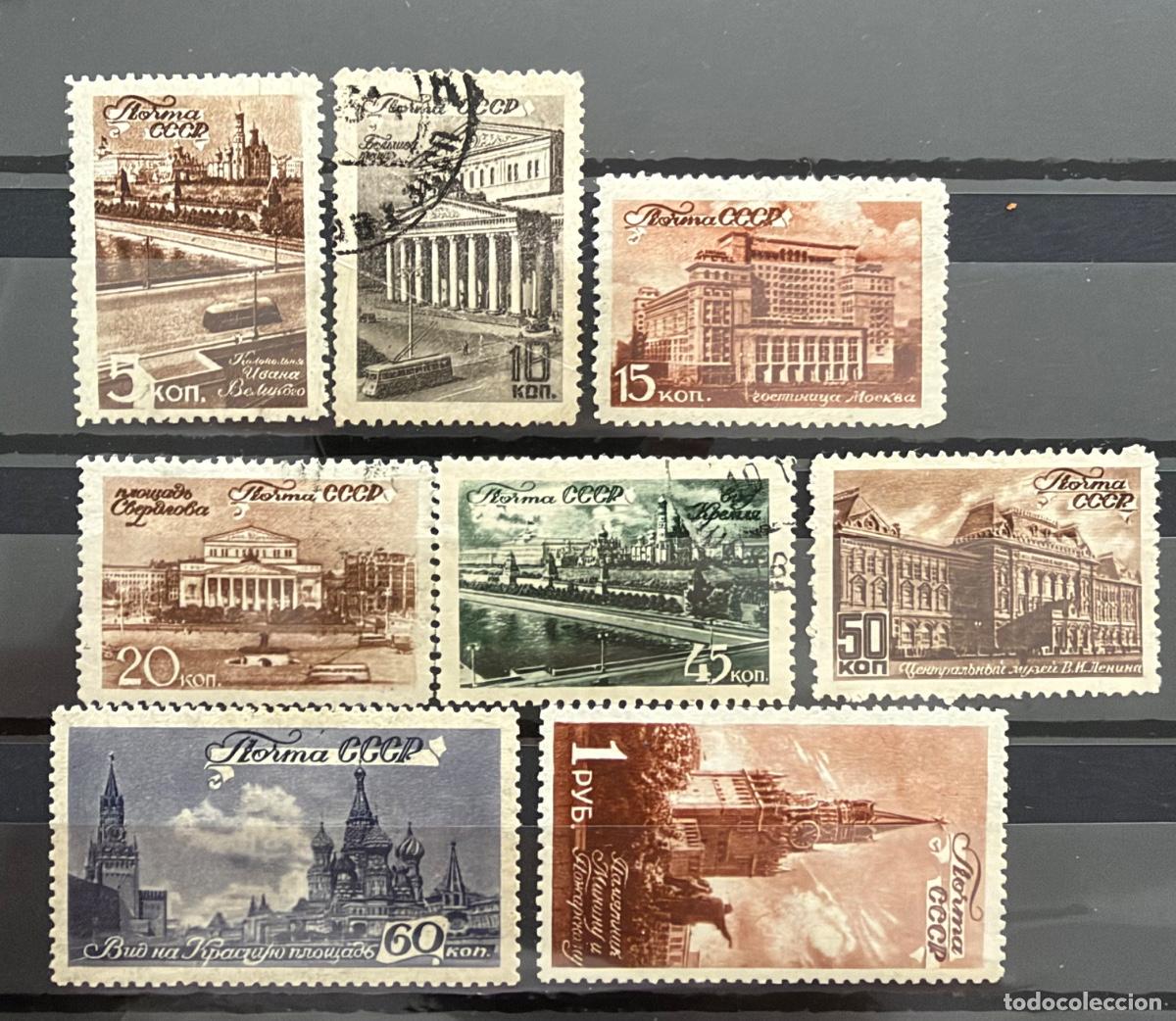 Stamps: Rusia 1946 Yvert 1051-1058