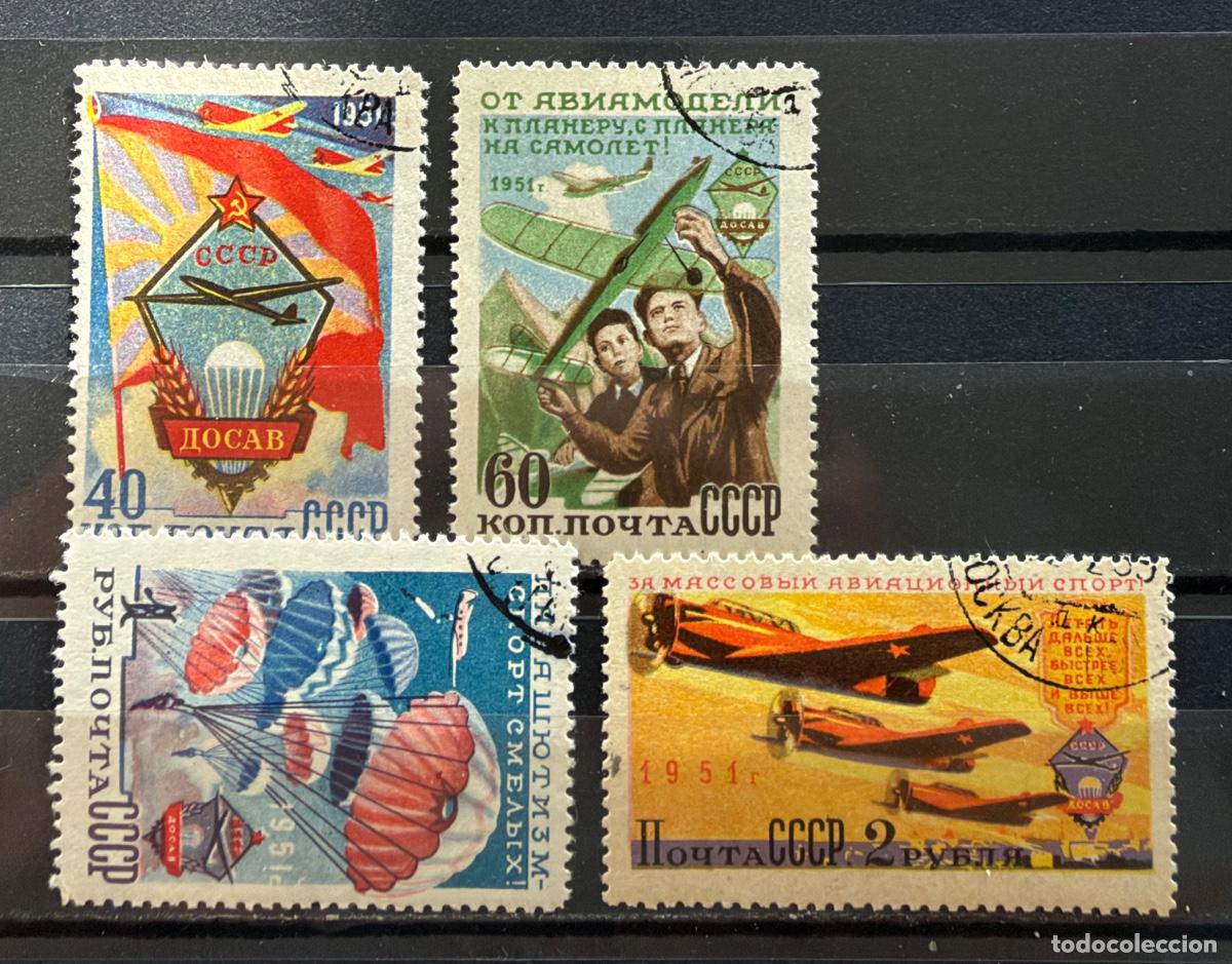 Stamps: Rusia 1951 Yvert 1576-1579