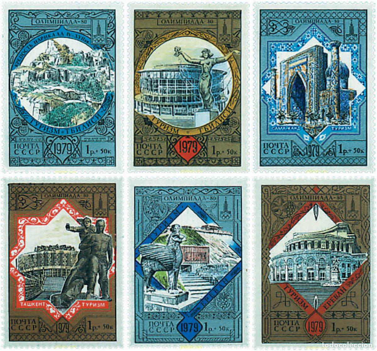 Sellos: 265681 MNH UNION SOVIETICA 1979 22 JUEGOS OLIMPICOS VERANO MOSCU 1980