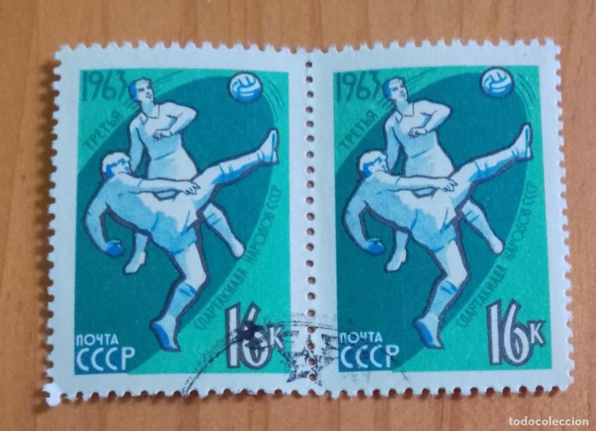 Sellos: RUSCIA, CCCP - V/F 16 k - DEPORTES, FUTBO 1963 - VER DESCRIPCI&Oacute;N