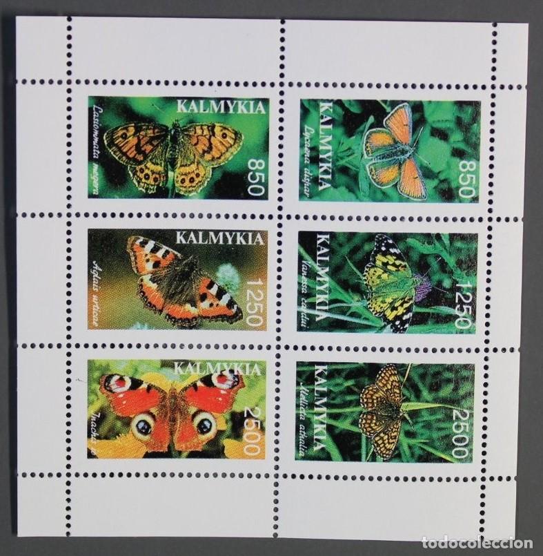 Sellos: KALMYKIA 2002 SHEET MNH BUTTERFLIES PAPILLONS SCHMETTERLINGEN MARIPOSAS BORBOLETAS FARFALLE INSECTOS