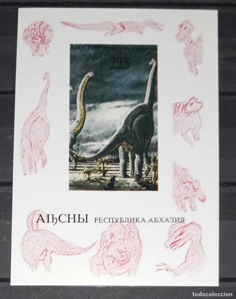 Sellos: ABKHAZIA 1998 SHEET DELUXE MNH IMPERF DINOSAURS DINOSAURIOS DINOSAURES DINOSAURIERN DINOSAURI