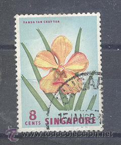 Sellos: Singapur,flores - Foto 1