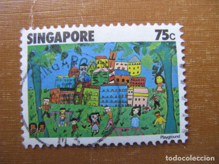 Sellos: singapur 1977, dise&ntilde;os infantiles, Yvert 286 - Foto 1