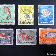 Timbres: SINGAPUR, PECES. Lote 262080290