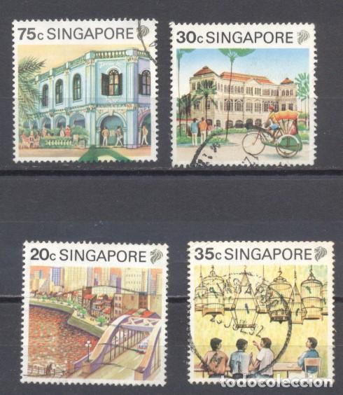Sellos: Singapur, lote de 4 usados, 1990 - Foto 1