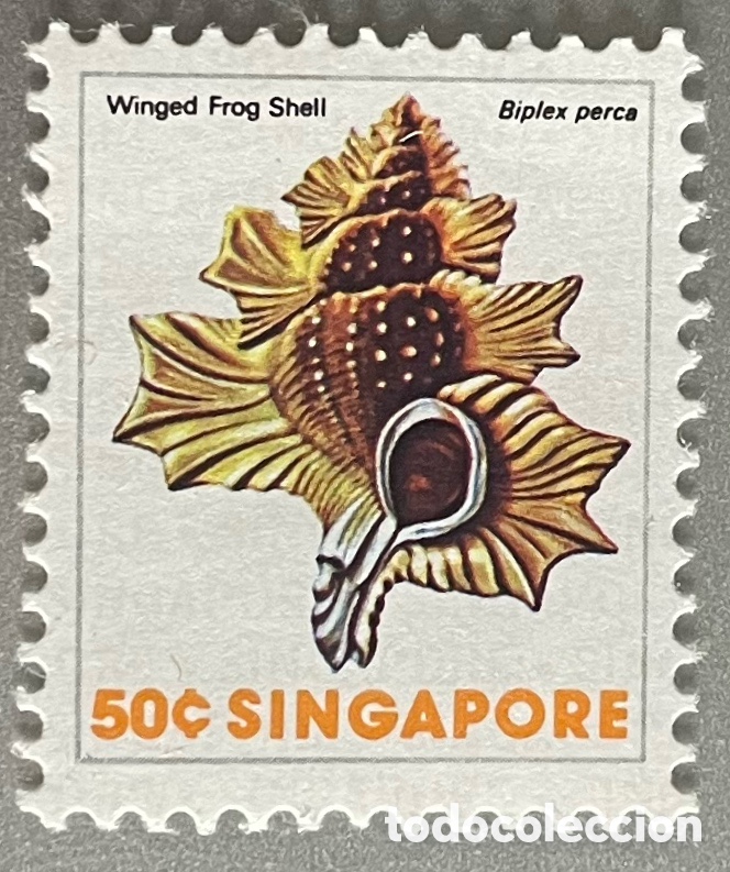 Sellos: Singapur. Vida Marina. 1977 - Foto 1