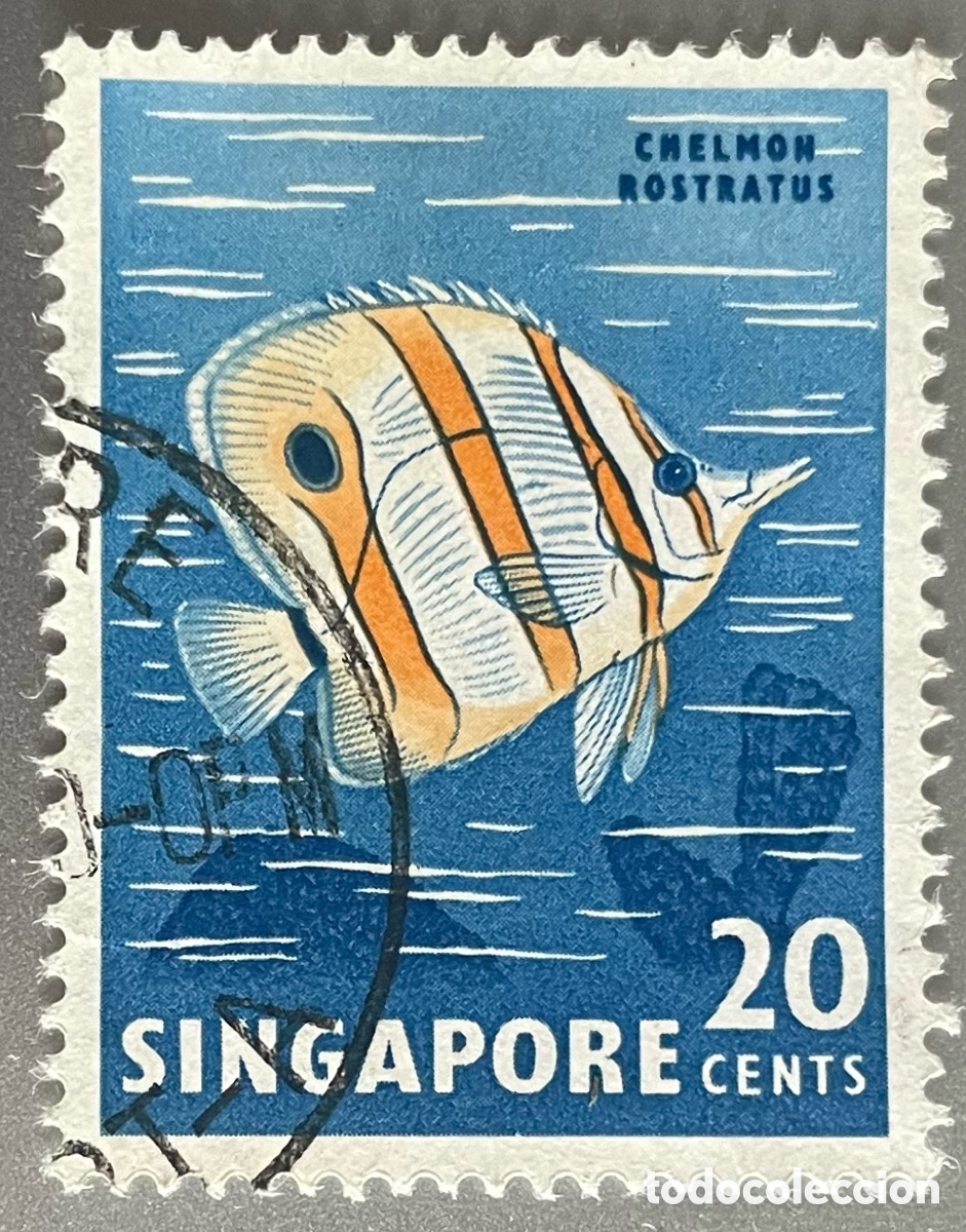 Sellos: Singapur. Flora y fauna. 1962 - Foto 1