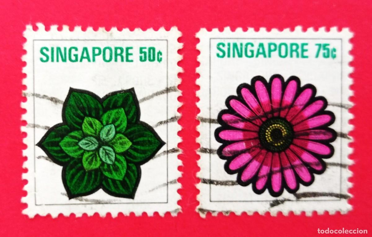 Sellos: SELLO SINGAPUR. FLORES (1973) - Foto 1