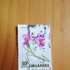 Sellos: SINGAPORE, SINGAPUR - 30 CENTS YANDA MISS JOAQUIM - FLORA, FLOR, ORQUIDEA