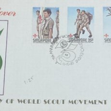 Sellos: O) 1982 SINGAPORE, WORLD SCOUT MOVEMENT, FDC XF