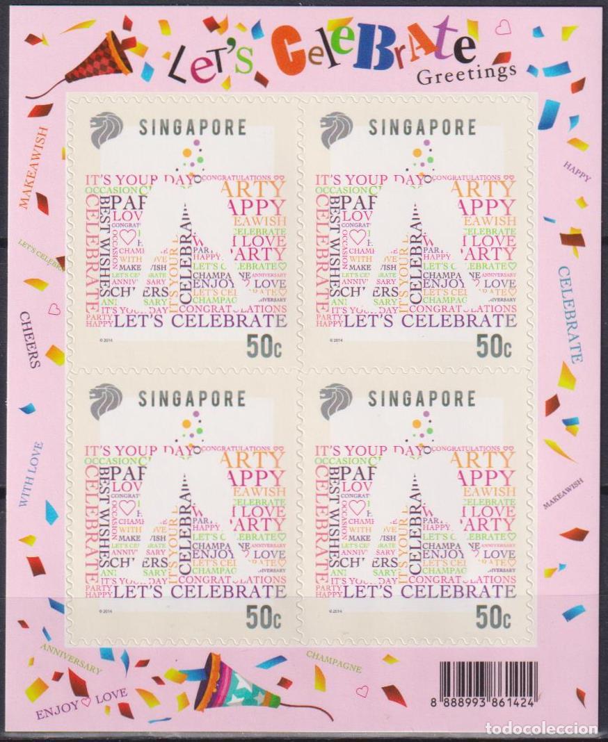 Sellos: Singapur 2014 Vino MNH - Foto 1
