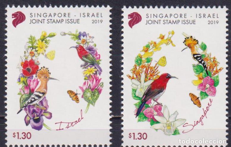 Sellos: Singapur 2019 flores MNH - Foto 1