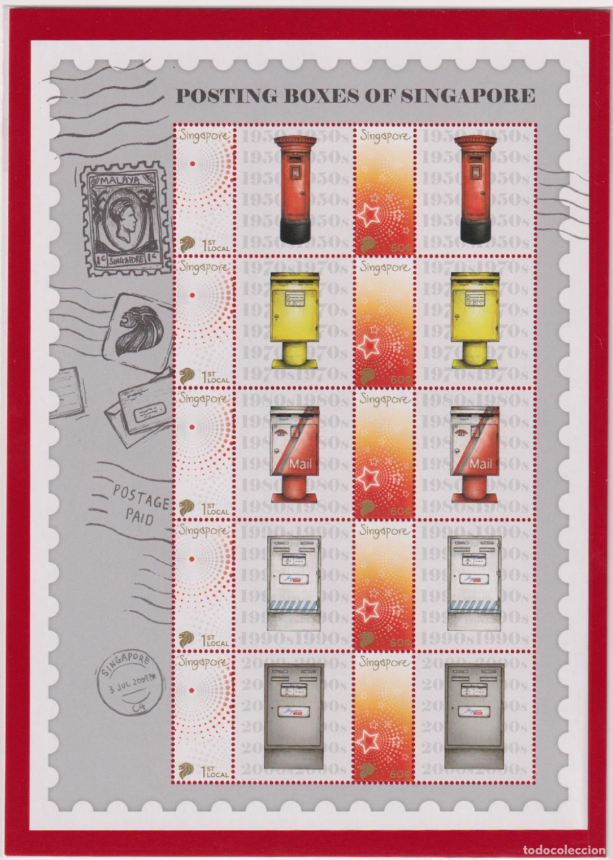 Sellos: Singapur 2017 Buzones MNH - Foto 1