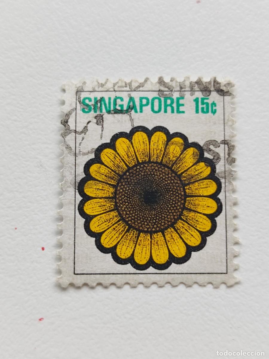 Sellos: Sello Singapur. Usado. - Foto 1