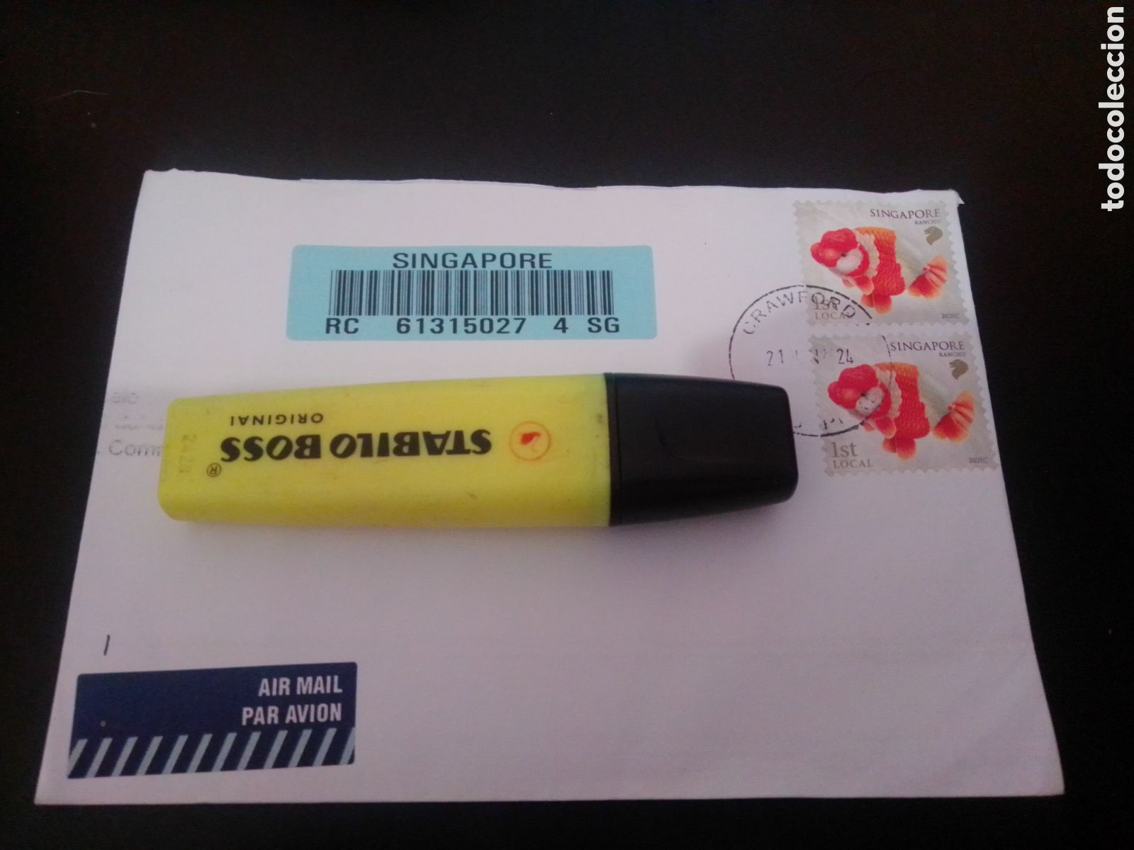Sellos: Sobre franqueado Singapur - Foto 1