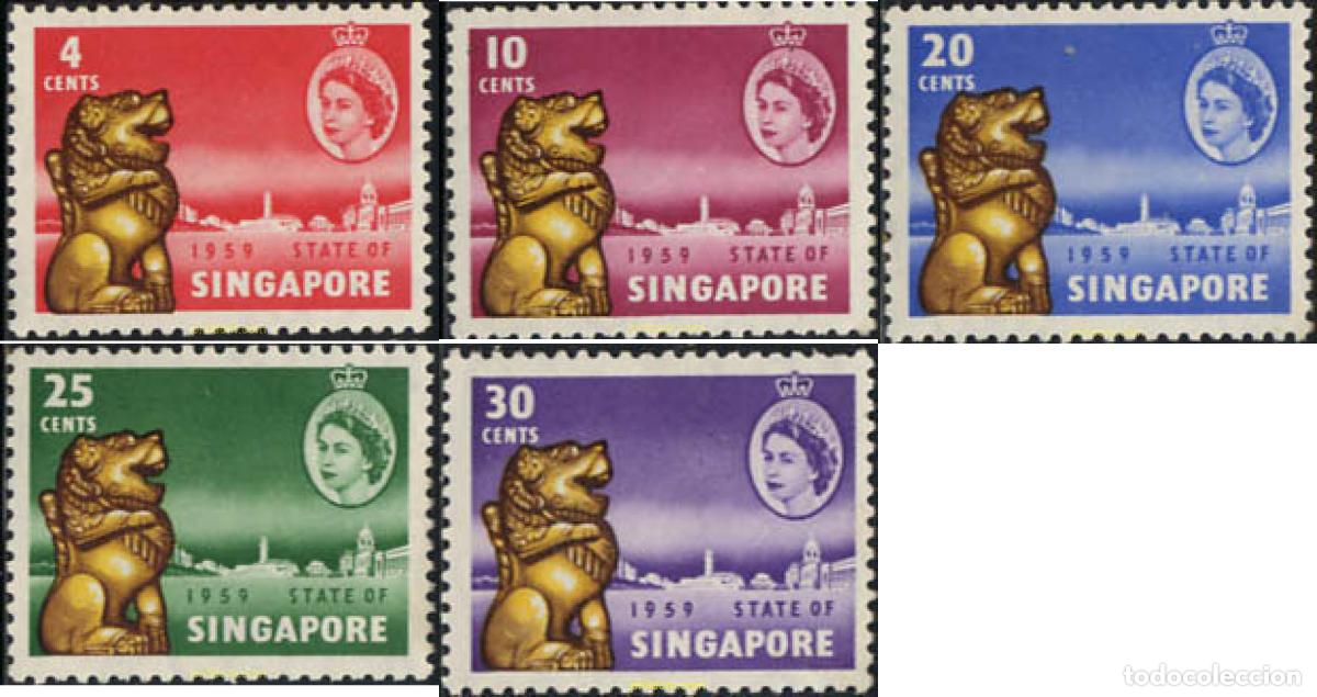 Sellos: 213800 HINGED SINGAPUR 1959 NUEVA CONSTITUCION - Foto 1