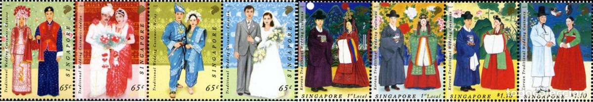 Sellos: 362467 MNH SINGAPUR 2007 TRAJES TIPICOS DE BODA - Foto 1