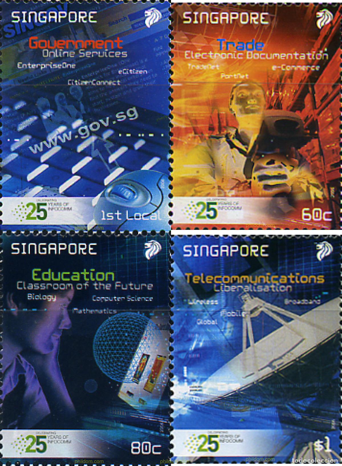 Sellos: 362454 MNH SINGAPUR 2006 INFOCOM - Foto 1