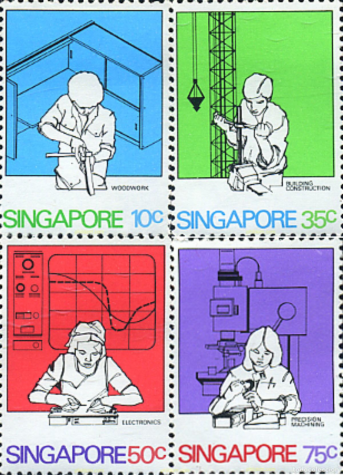 Sellos: 362404 MNH SINGAPUR 1981 PRO MINUSVALIDOS - Foto 1