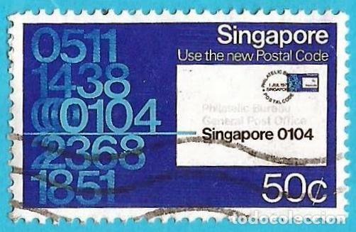 Sellos: Singapur. 1979. Scott # 324. Codigo Postal - Foto 1