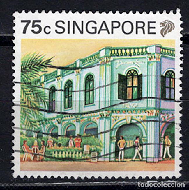 Sellos: SINGAPUR 1990 usado Yvert 585 - Foto 1