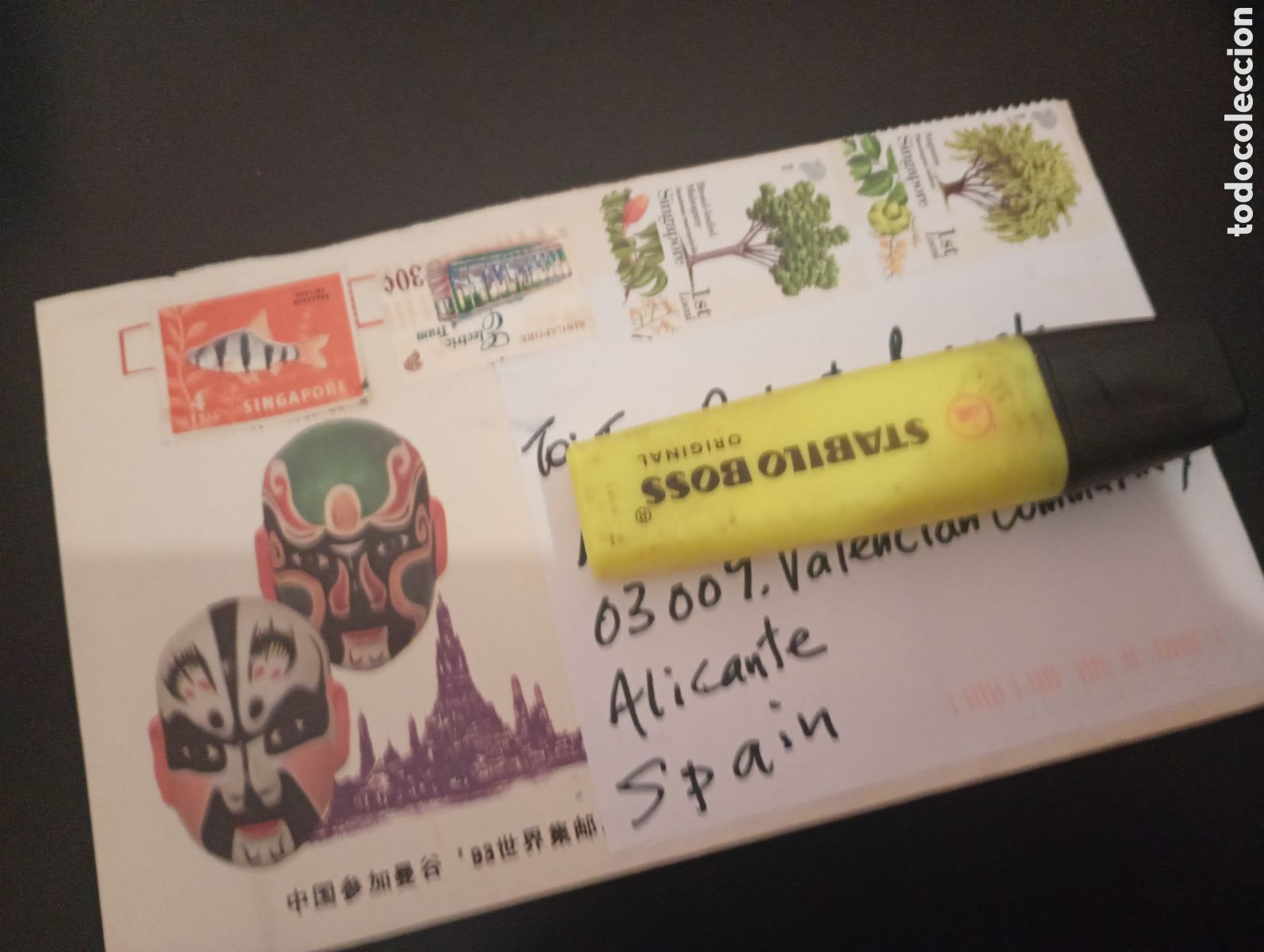 Sellos: Sobre franqueado Singapur - Foto 1