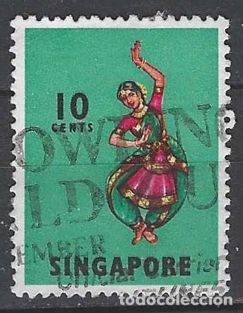 Sellos: SINGAPUR 1968 - FOLKLORE - USADO - Foto 1