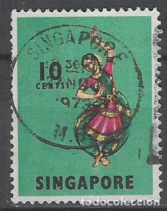 Sellos: SINGAPUR 1968 - FOLKLORE - USADO - Foto 1