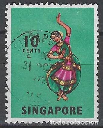 Sellos: SINGAPUR 1968 - FOLKLORE - USADO - Foto 1