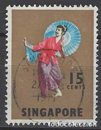 Sellos: SINGAPUR 1968 - FOLKLORE - USADO - Foto 1