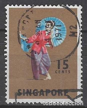 Sellos: SINGAPUR 1968 - FOLKLORE - USADO - Foto 1