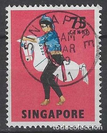 Sellos: SINGAPUR 1968 - FOLKLORE - USADO - Foto 1