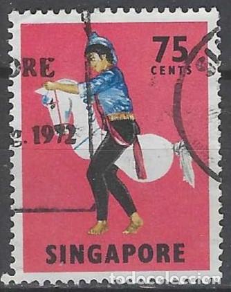 Sellos: SINGAPUR 1968 - FOLKLORE - USADO - Foto 1