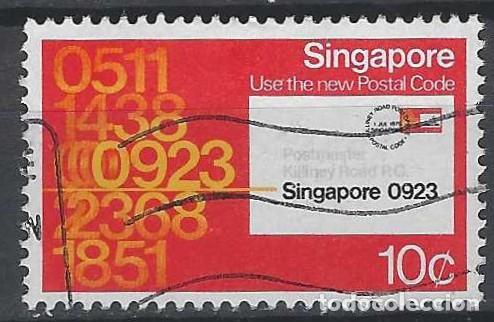 Sellos: SINGAPUR 1979 - NUEVO C&Oacute;DIGO POSTAL - USADO - Foto 1
