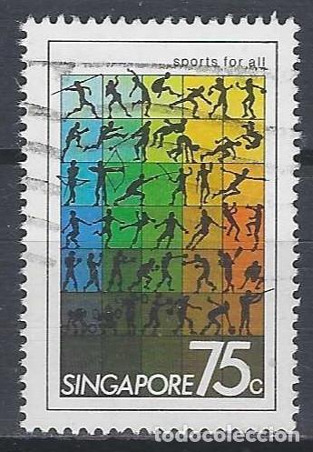 Sellos: SINGAPUR 1981 - DEPORTE PARA TODOS - USADO - Foto 1