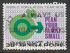Sellos: SINGAPUR, SELLO USADO