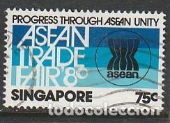 Sellos: SINGAPUR, SELLO USADO