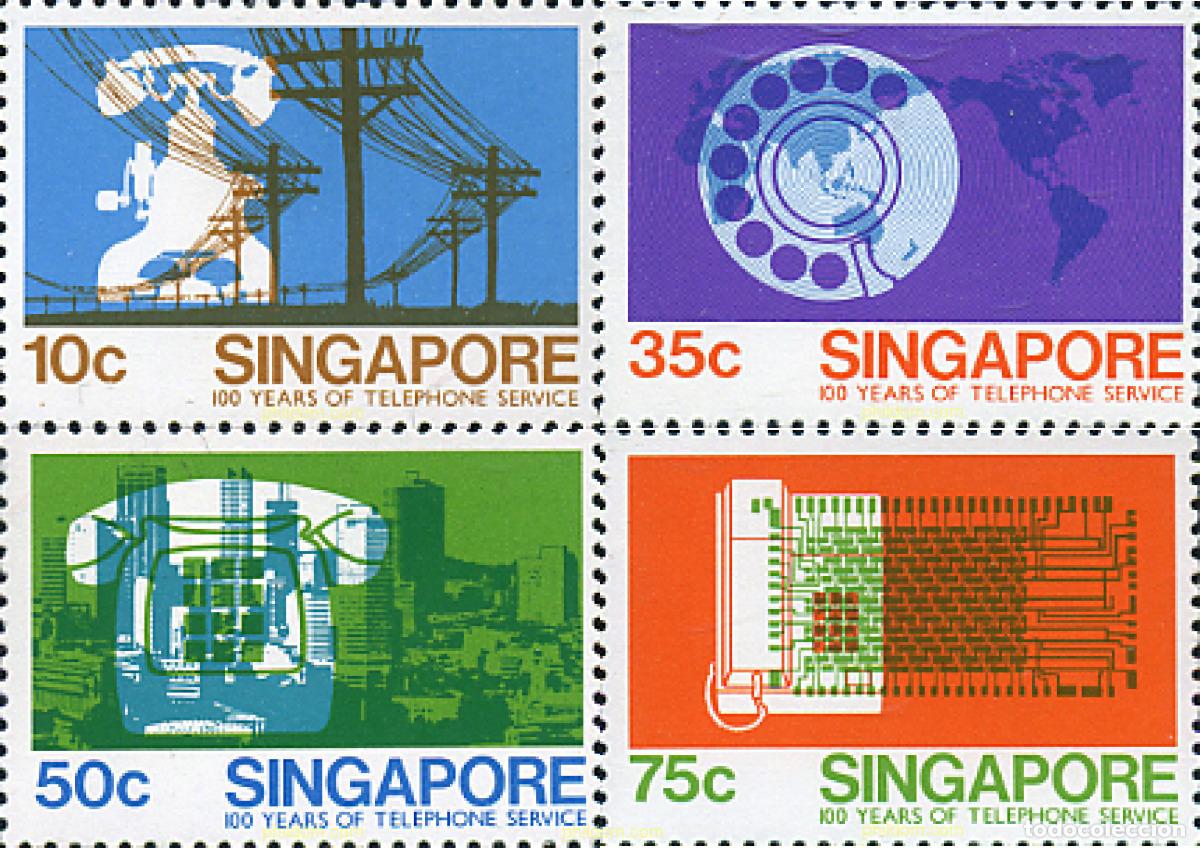 Sellos: 362397 MNH SINGAPUR 1979 CENTENARIO DEL TELEFONO
