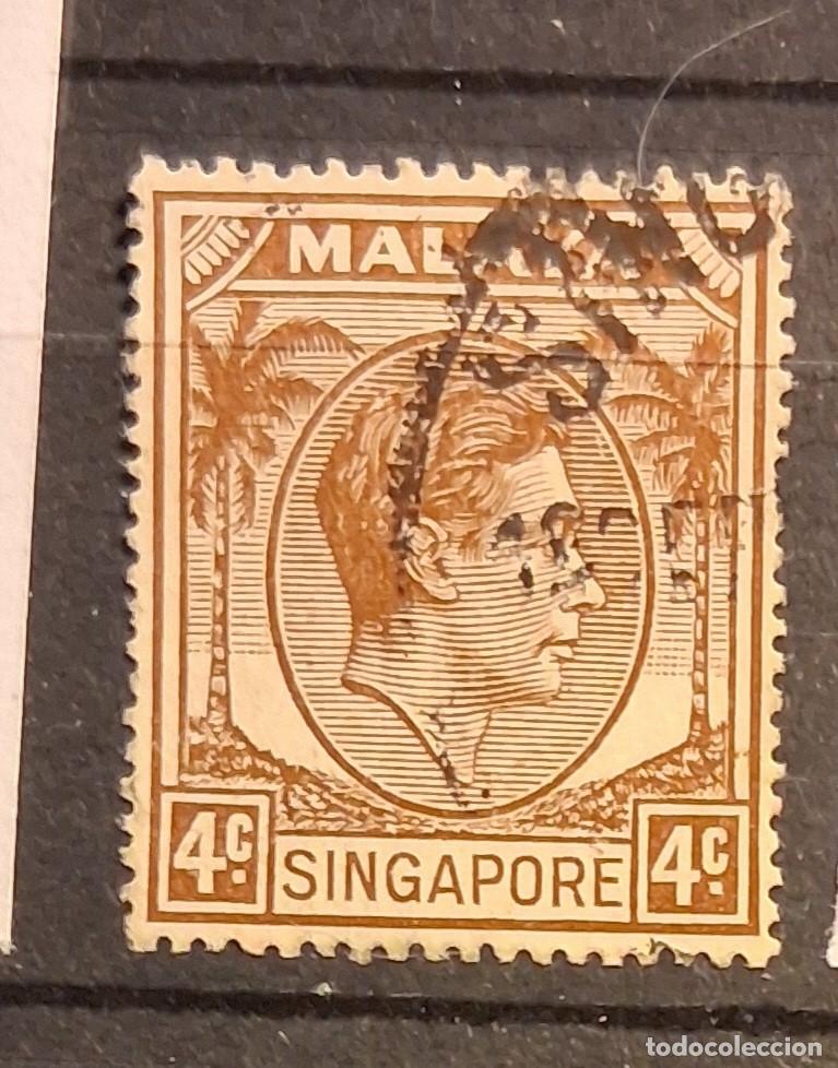Sellos: SINGAPUR, 1948, CAT.YT.4B.