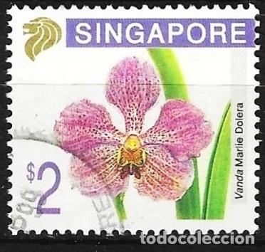 Sellos: Singapur 1995 - Mi 761 - YT 739 - Flor : Orqu&iacute;dea