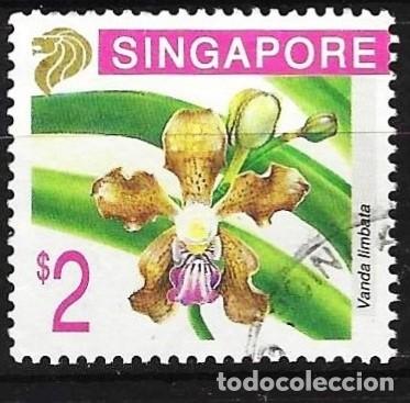 Sellos: Singapur 1995 - Mi 762 - YT 740 - Flor : Orqu&iacute;dea